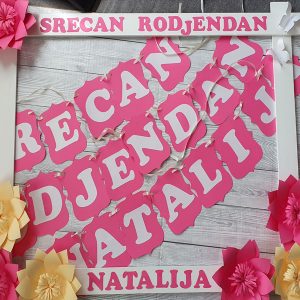 Personalizovani ram za slikanje - Dekorativne trakice